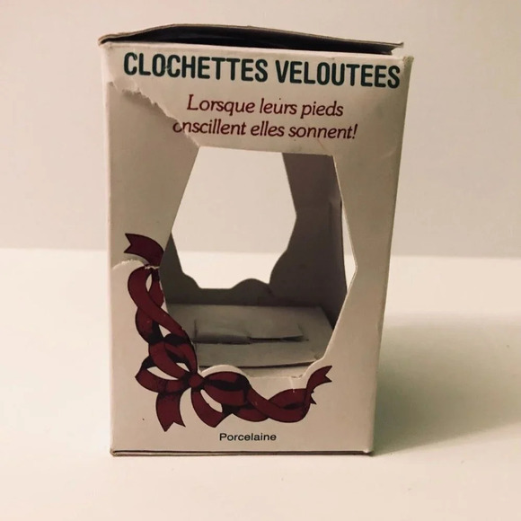 Vtg Soft N Snoozy Chimers  Mouse Bisque Porcelain Bell Ornament Taiwan - Picture 5 of 16